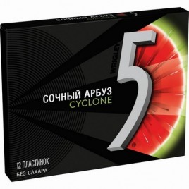 Жевательная резинка Ригли-Файв Сочный арбуз 31,2 г