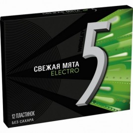 Жевательная резинка Ригли-Файв Свежая мята 31,2 г