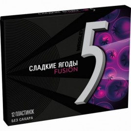 Жевательная резинка Ригли-Файв Сладкие ягоды 31,2 г