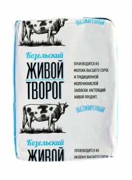 БЗМЖ Творог с мдж обезжиренный 180гр Козельский