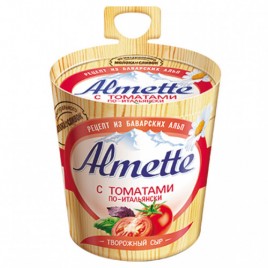 АКЦИЯ!!! БЗМЖ Сыр  Альметта творожный с томатом 150г