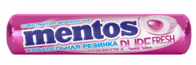 Жевательная резинка Ментос Пьюрфреш Тутти-Фрутти 16г