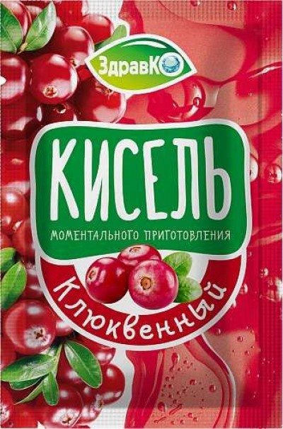 Кисель "ЗдравКО" клюквенный  25гр