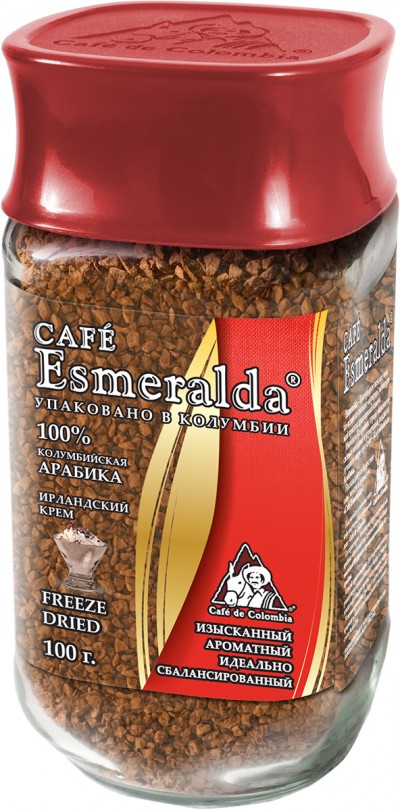 Кофе "ЭСМЕРАЛЬДА " Ирландский крем 100гр.