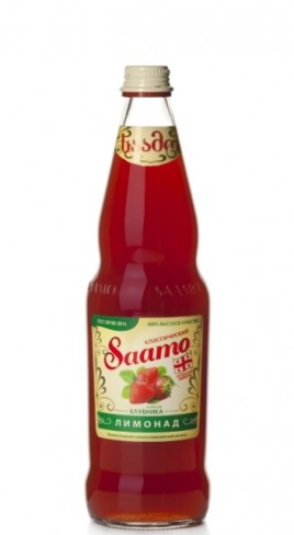 Лимонад Саамо клубника 0,5л ст/бут
