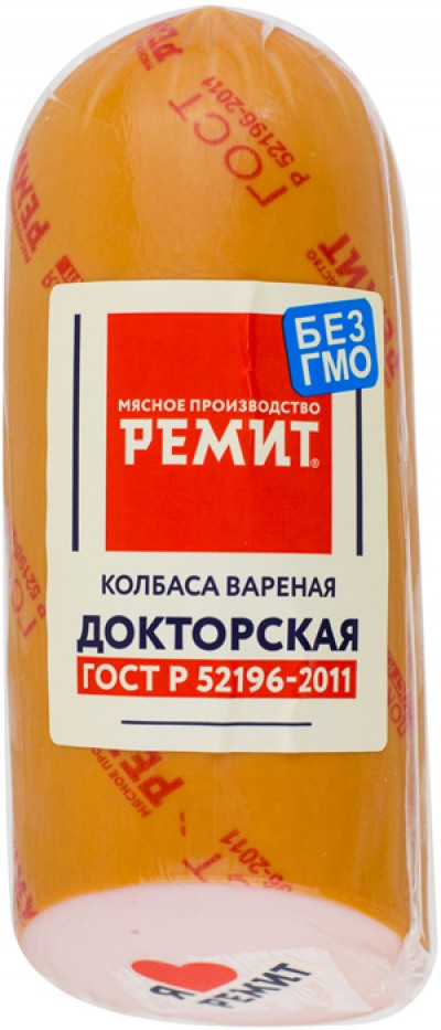 Колбаса Докторская в/с б/о в/у 500г Ремит