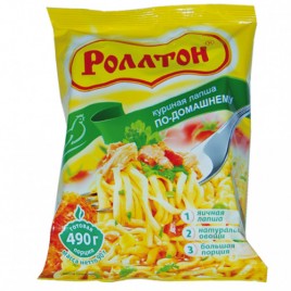 Лапша Роллтон по-домашнему курица пак. 85г