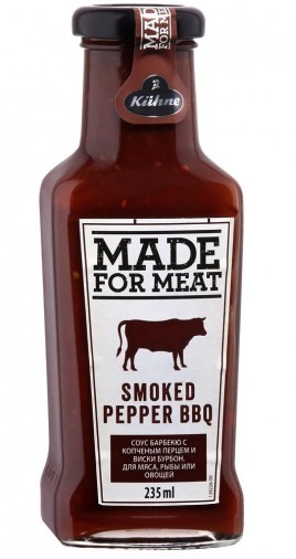 Соус "KUHNE" томатный барбекю с копченым перцем 235мл ст/б