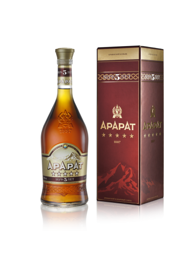 Коньяк Арарат 5 лет 40% 0,7л