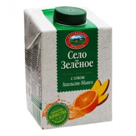 БЗМЖ Напиток сыворот. с соком Апельсин-Манго 500г Село Зеленое