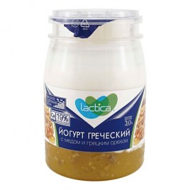 БЗМЖ Йогурт Греческий с медом и грецким орехом 3% 190г