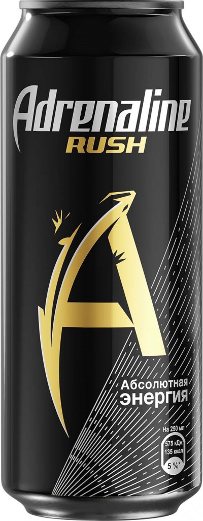 АКЦИЯ!!! Энергетик б/алг Адреналин Раш 0,449л ж/б