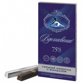 Шоколад Вдохновение гор/миндаль 75% 100г