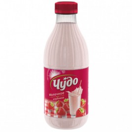 БЗМЖ Коктейль Чудо молоч.клубника  2% 950г пэт