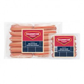 Сосиски Молочные оригинг. ц/ф в/у  480г Владимир