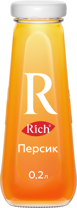 Рич Сок Персик ст/б  100% 0,2л