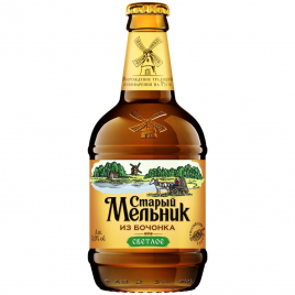 Пиво "Старый Мельник из Бочонка Светлое" светлое 5% 0,45 л