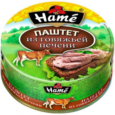 Паштет из говяжьей печени Hame ж/б 250г