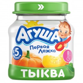 Пюре овощное Агуша Тыква 80г ст/б