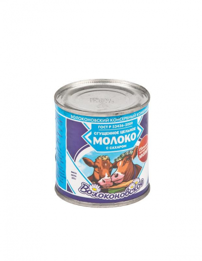 Молоко сгущенное с сахаром Волоконовское ж/б 370г Белморпродукт