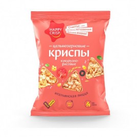 Криспы цельнозерновые HAPPY CRISP Итальянская пицца 50г