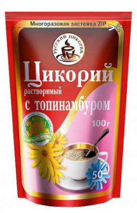 Цикорий порошкообразный ZIP с Топинамбуром дой-пак 100 гр