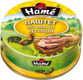 Паштет из мяса птиц Hame ж/б 250г