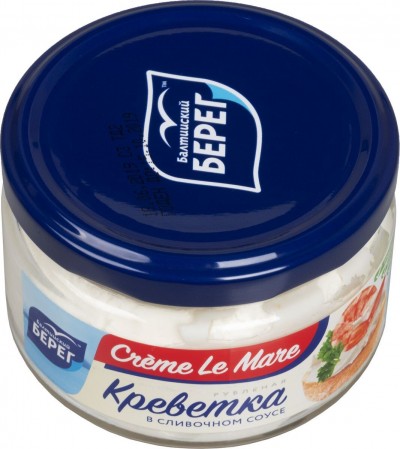 Креветка рубленная в слив. соусе Creme Le Mare 165г ст/б