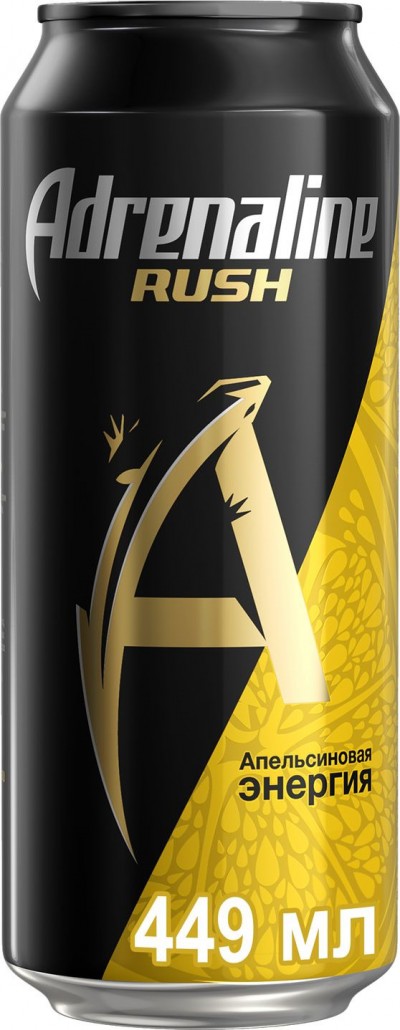 Энергетик Б/алг Адреналин Апельсиновая энергия 0,449л