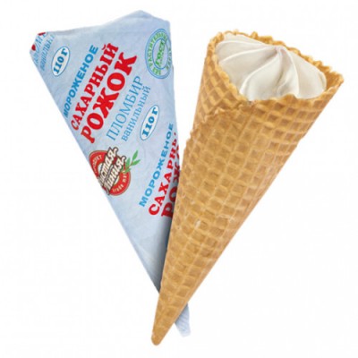 Морож."Рожок ванильный в пергаменте"110гр. Чистая линия