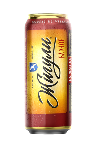 Пиво Жигули Барное Бархатное 0,45л 4,5%ж/б