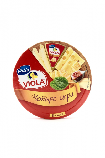 БЗМЖ Сыр плавленый Виола Четыре сыра 45%  круг 130г