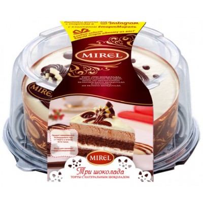 Торт "Три шоколада" Мирэль 900г