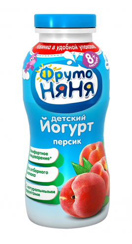 БЗМЖ Йогурт ФрутоНяня 2,5% 200г персик