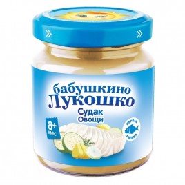 Бабушкино Лукошко Пюре Судак с овощами 100гр