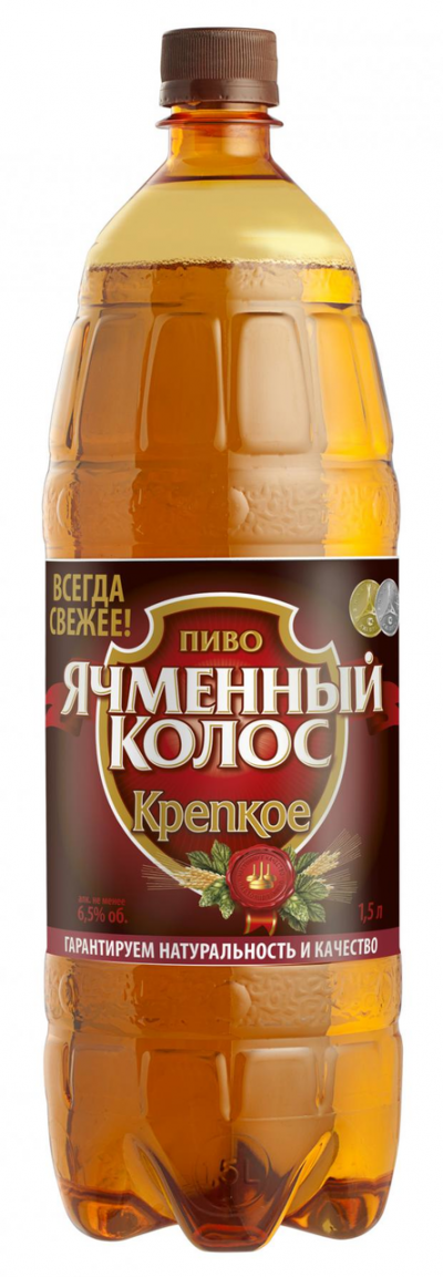 Пиво Ячменный колос крепкое  1,5л  7% пэт