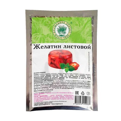 Желатин пищевой листовой 12,5 г Волшебное дерево