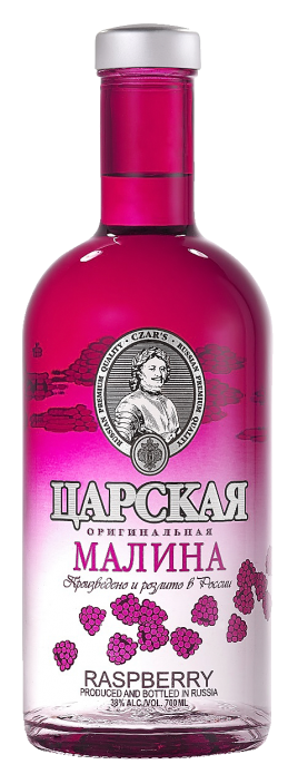 Настойка горькая Царская оригинальная 38% 0,7л. Малина