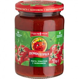 Паста Томатная Помидорка с базиликом 270г с/б