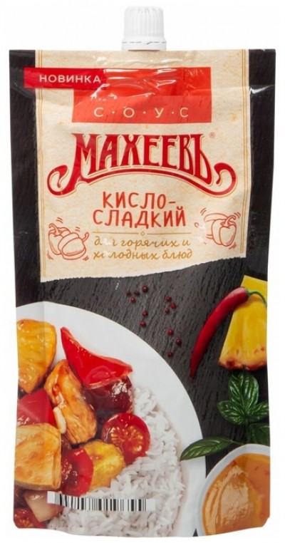 Соус Махеевъ Кисло-сладкий 230г дой-пак