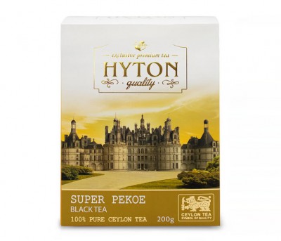 Чай Хайтон черный цейлон. Супер Пеко 200г среднелист.