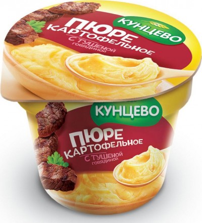 Пюре картофельное Тушеная говядина 40г Кунцево