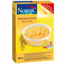 Нордик Хлопья пшенные 500гр