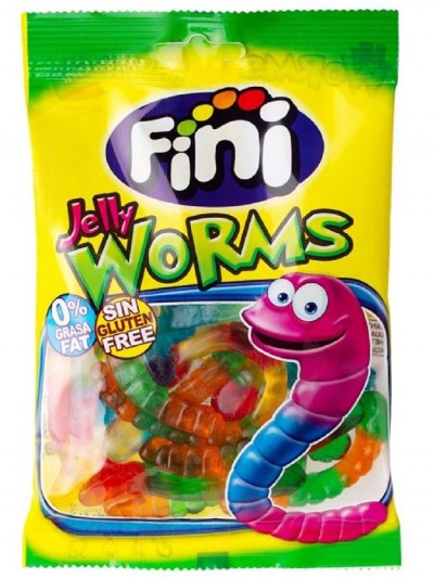 Жевательный мармелад Червячки прозрачные 100г Fini