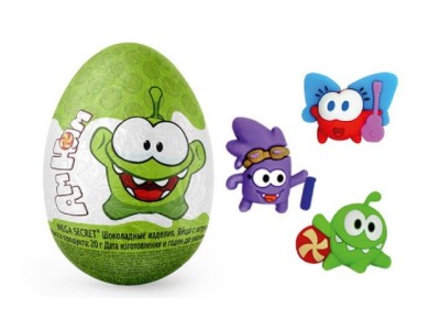 Яйцо шоколадное с игрушкой Мега секрет Ам Ням 24гр