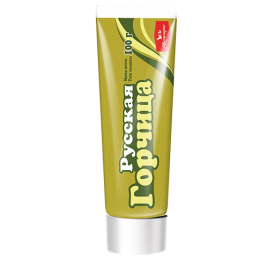 Горчица русская средне-острая 100г ТМ Свитлогорье туба