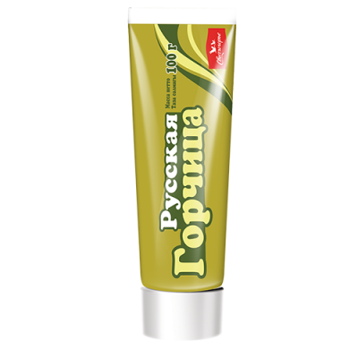 Горчица русская средне-острая 100г ТМ Свитлогорье туба