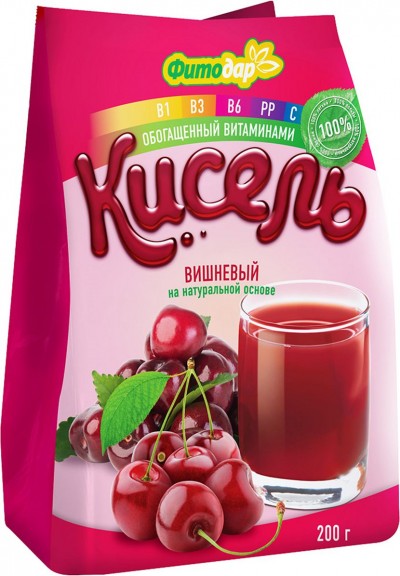Кисель "ФИТОДАР" Вишневый витаминизированный 200гр