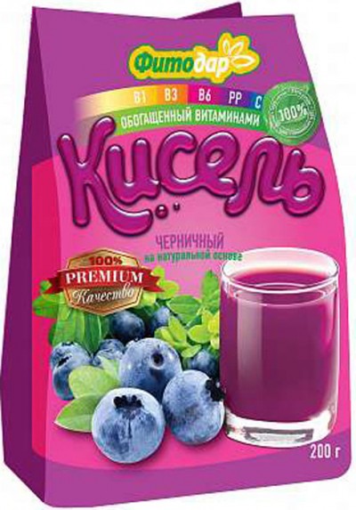 Кисель Фитодар Черничный 200гр