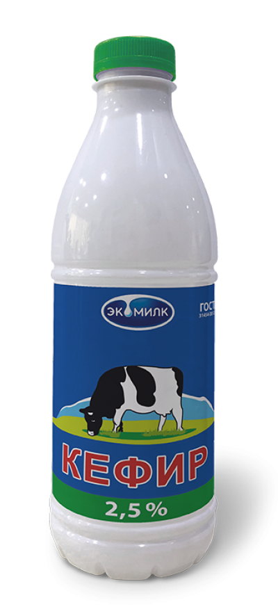 БЗМЖ Кефир 2,5% 930мл "Экомилк" ПЭТ